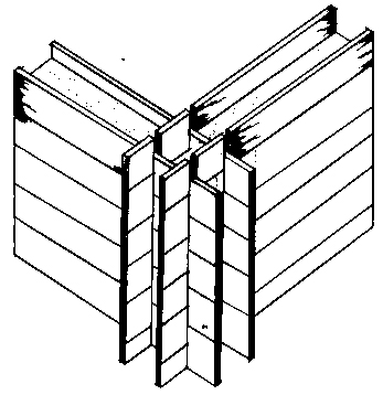 imbinare perete dublu cu material izolator